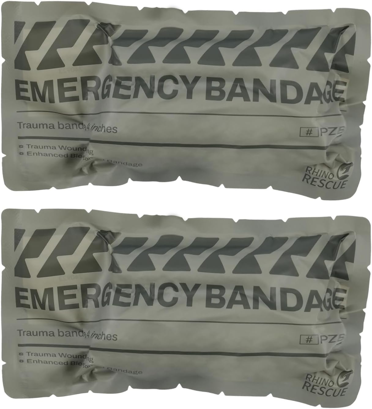 RHINO RESCUE 4" Israelischer Verband, Druckverband für Wunden, 2 PCS