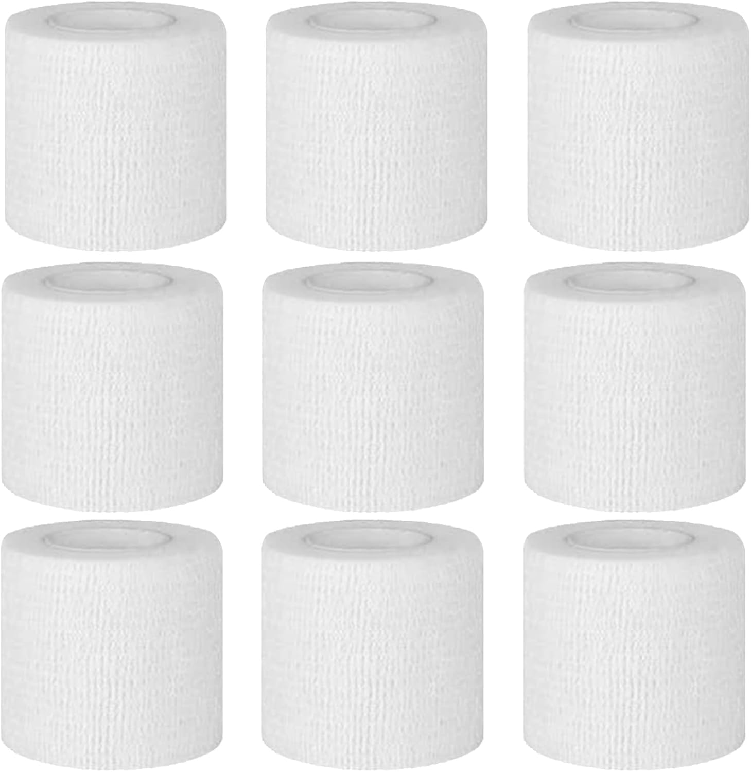 Selbstklebender Verband 9 Rollen 5cm 4,5m Pflaster Rolle Verbandsmaterial