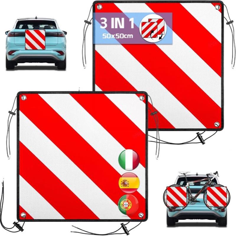 Sorlpv Alu Warntafel 3in1 2er-Set