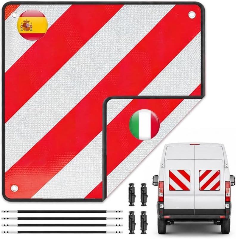 ZMCVOE 2in1 Warntafel Italien Spanien
