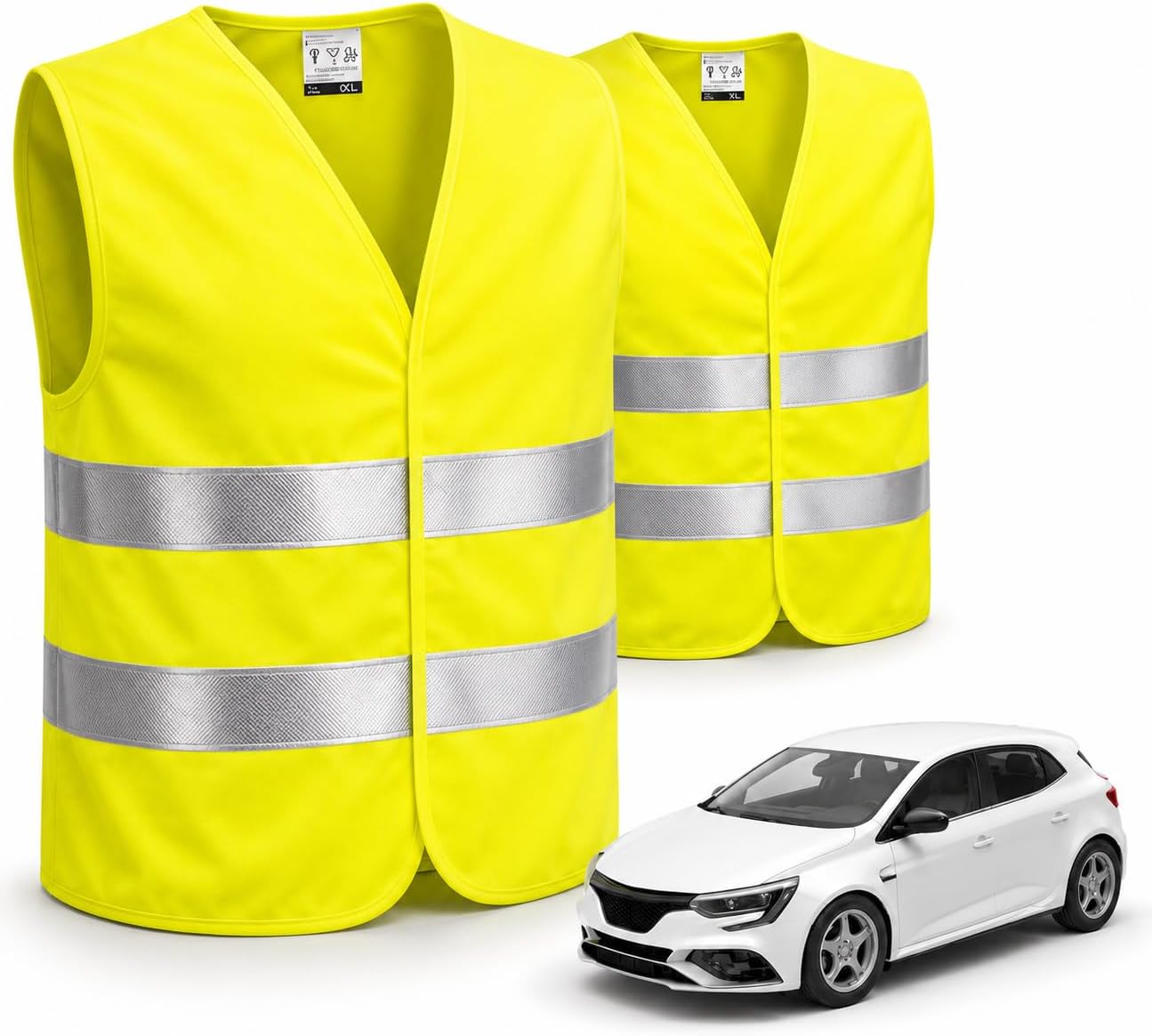 autogadget 2er Warnwesten ISO 20471