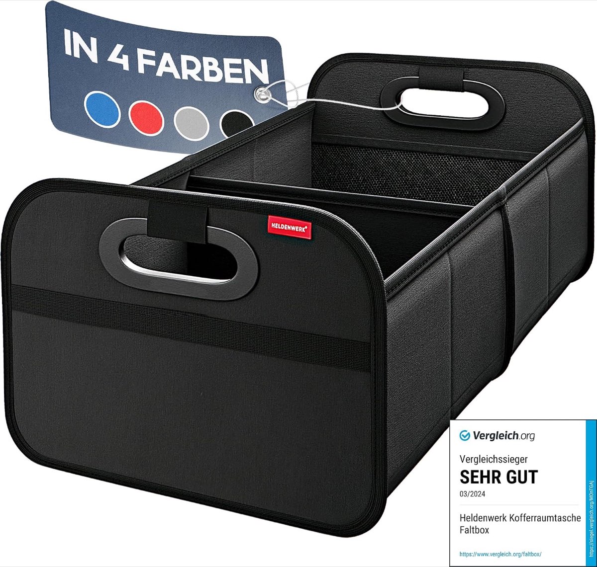 HELDENWERK Kofferraumtasche faltbar