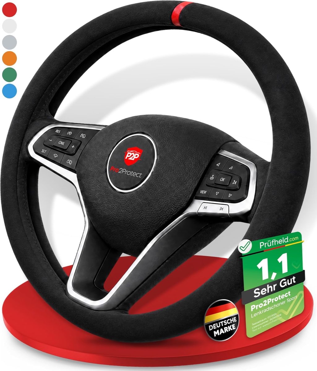 Pro2Protect Alcantara-Style Rot-Schwarz