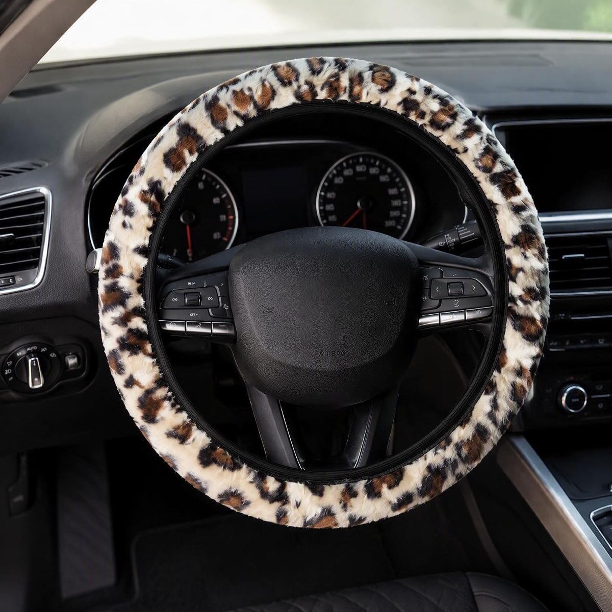 Copbopwn Plüsch-Lenkradbezug