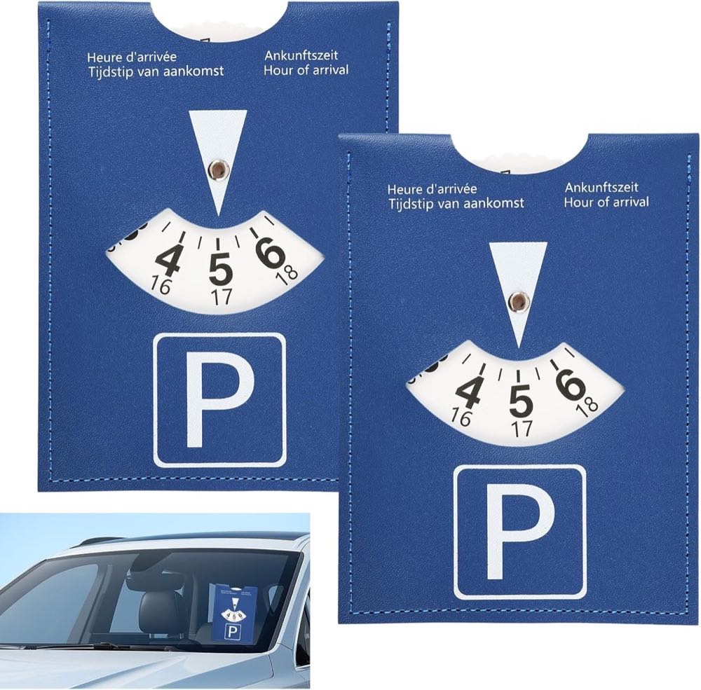 Wafuesh Soft-Touch Parkscheibe 2er-Set 11×15 cm