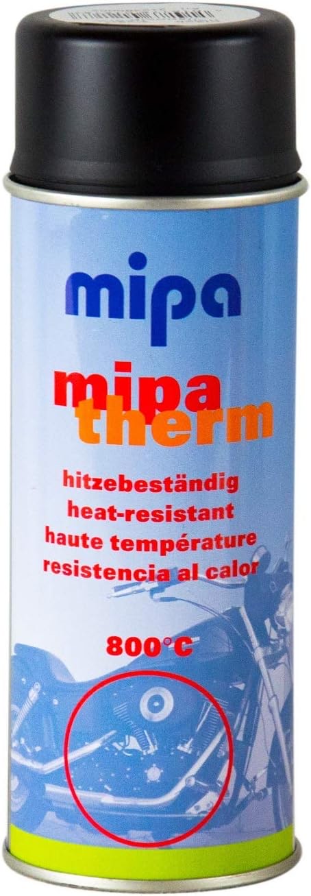 MIPA Mipatherm Spray schwarz 800 °C (400 ml) – Testsieger Auspufflack