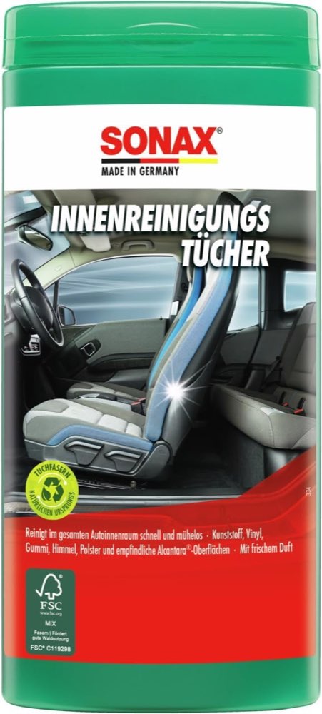 SONAX InnenReinigungsTücher Box (25 Stück)