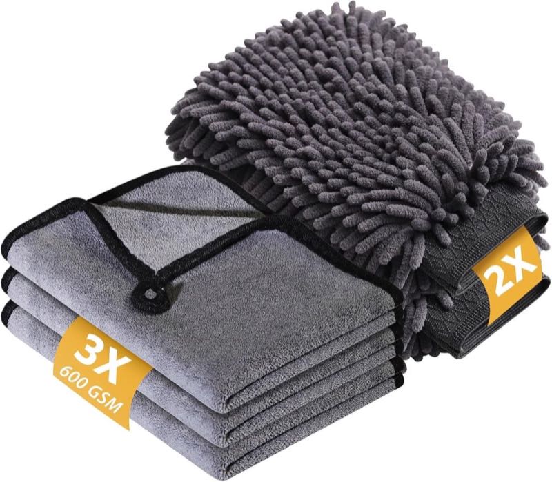 KEYAYE Set mit 2 Waschhandschuhen