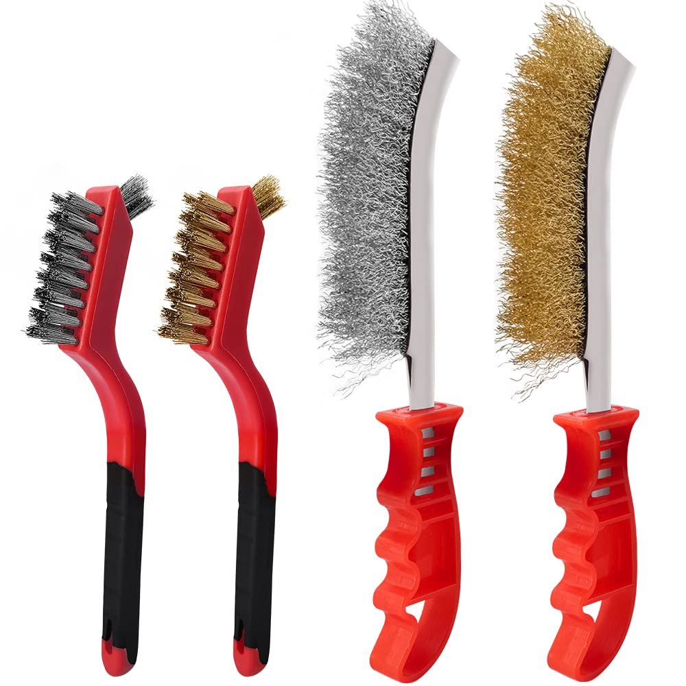 MIVITOOM 4er Drahtbürsten-Set