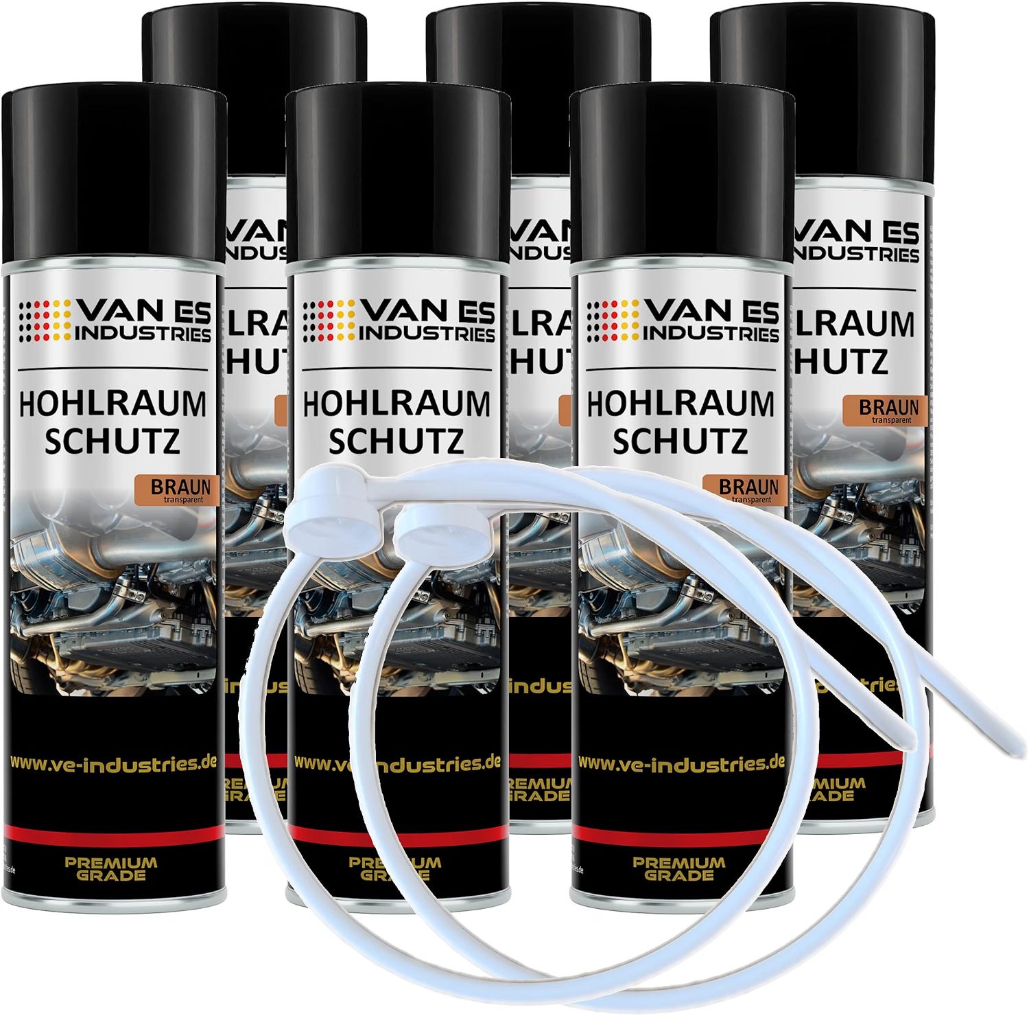 VE-INDUSTRIES 6×500 ml + 60-cm-Sonde