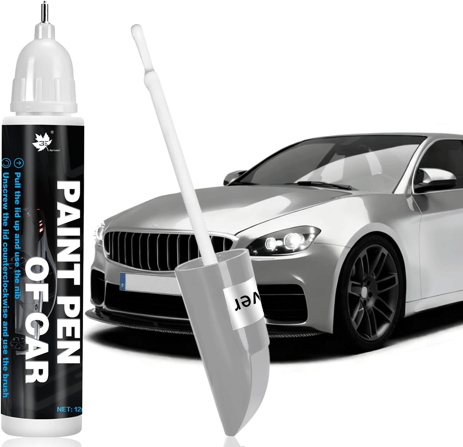 Canollo Lackstift Silber 12 ml 2-in-1