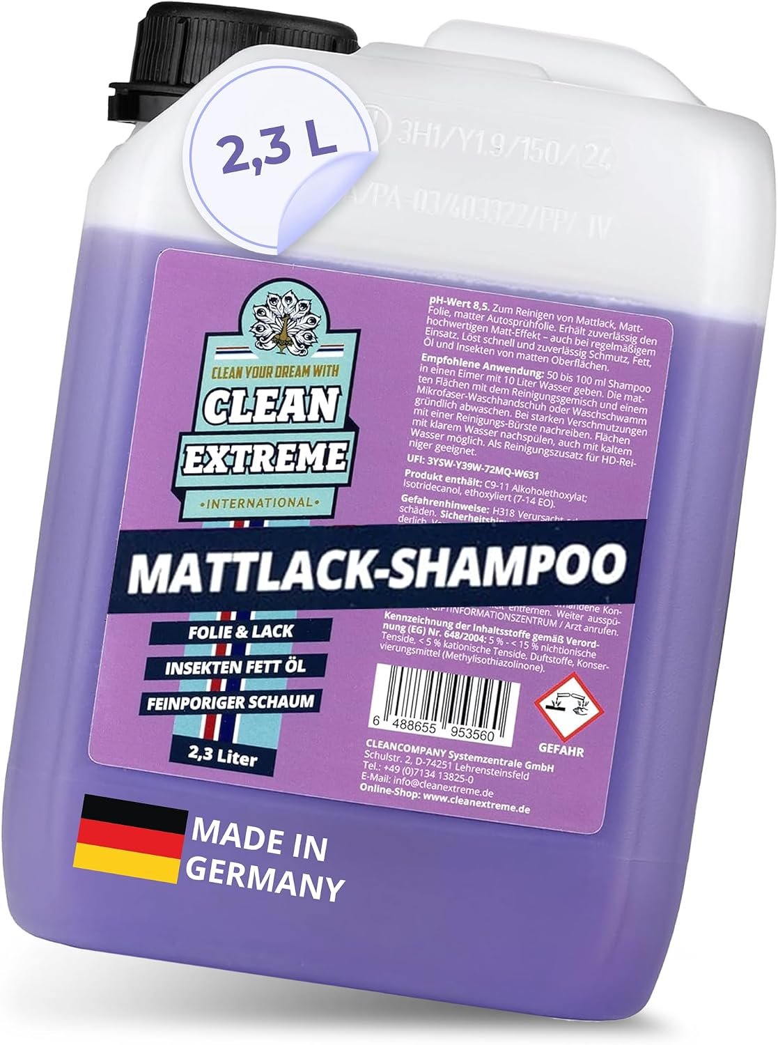 CLEANEXTREME Mattlack-Shampoo Konzentrat (2,3 l)