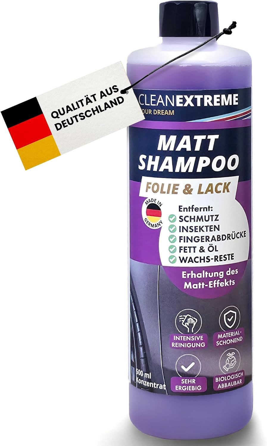 CLEANEXTREME CLEANEXTREME Mattlack-Shampoo Konzentrat (500 ml)