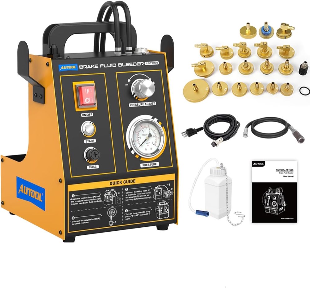 AUTOOL AST605 Bremsenentlüftungsset (20 Adapter)