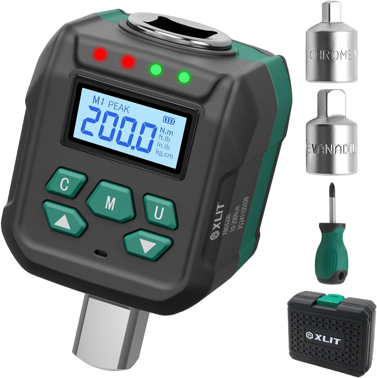 XLIT Digitaler Drehmomentadapter 10–200 Nm (1/2")