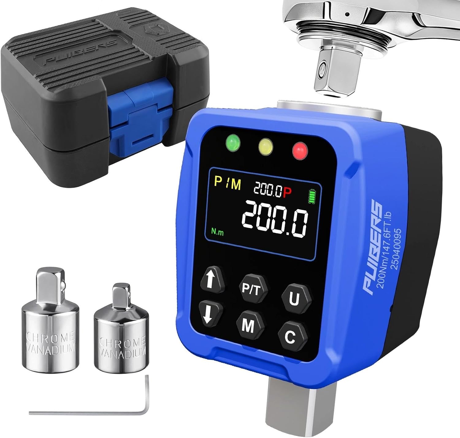 PUIBERS Digitaler Drehmomentadapter 10–200 Nm (1/2")