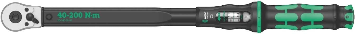 Drehmomentschlüssel 200 Nm – Testsieger Wera 05075622001 Click-Torque C 3 Drehmomentschlüssel mit Umschaltknar