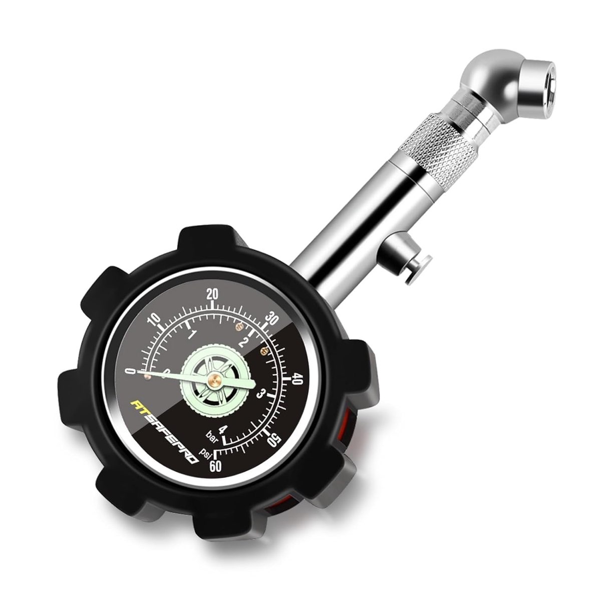 ATsafepro Reifendruckprüfer analog bis 4 bar
