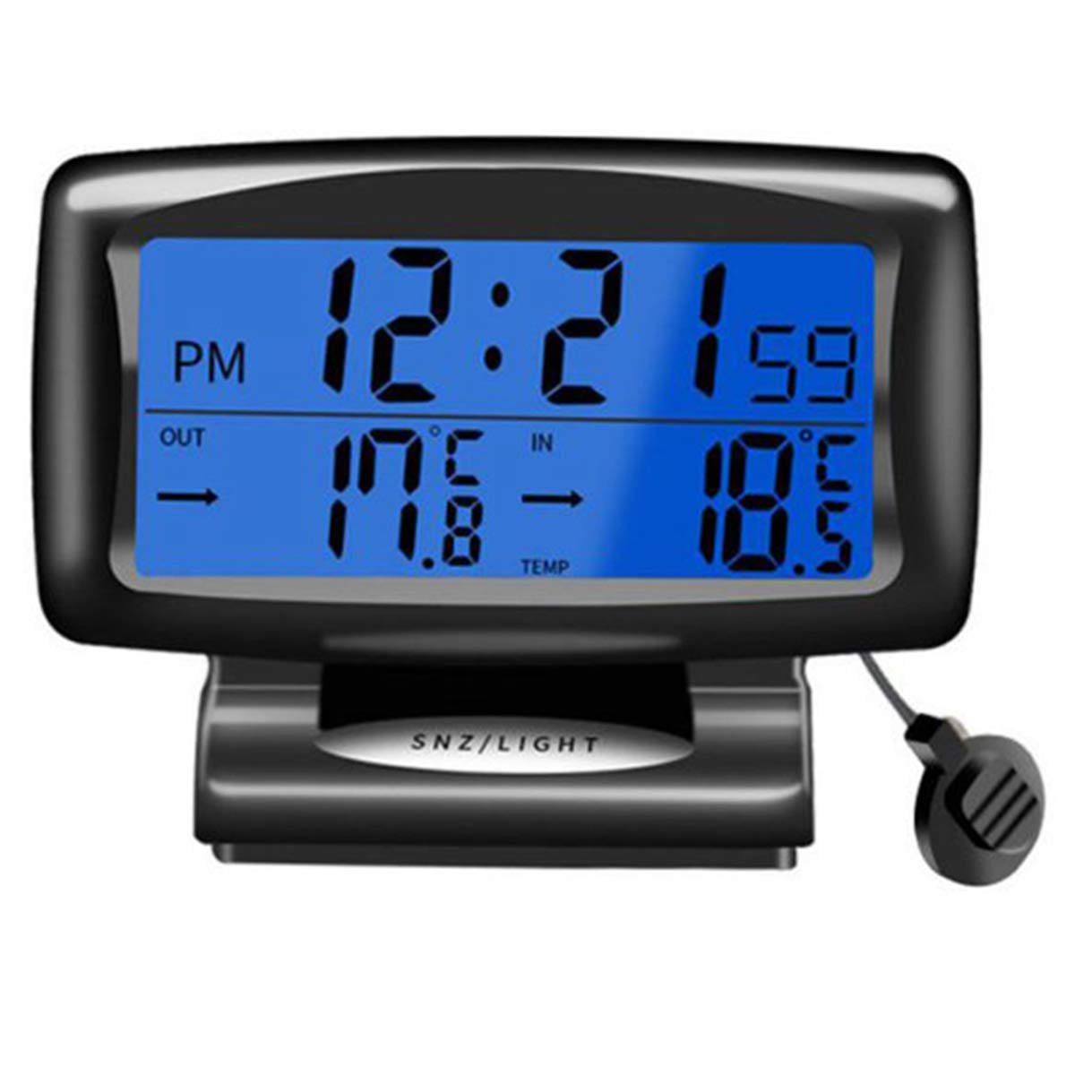 Ruspela digitales Auto-Thermometer mit Uhr