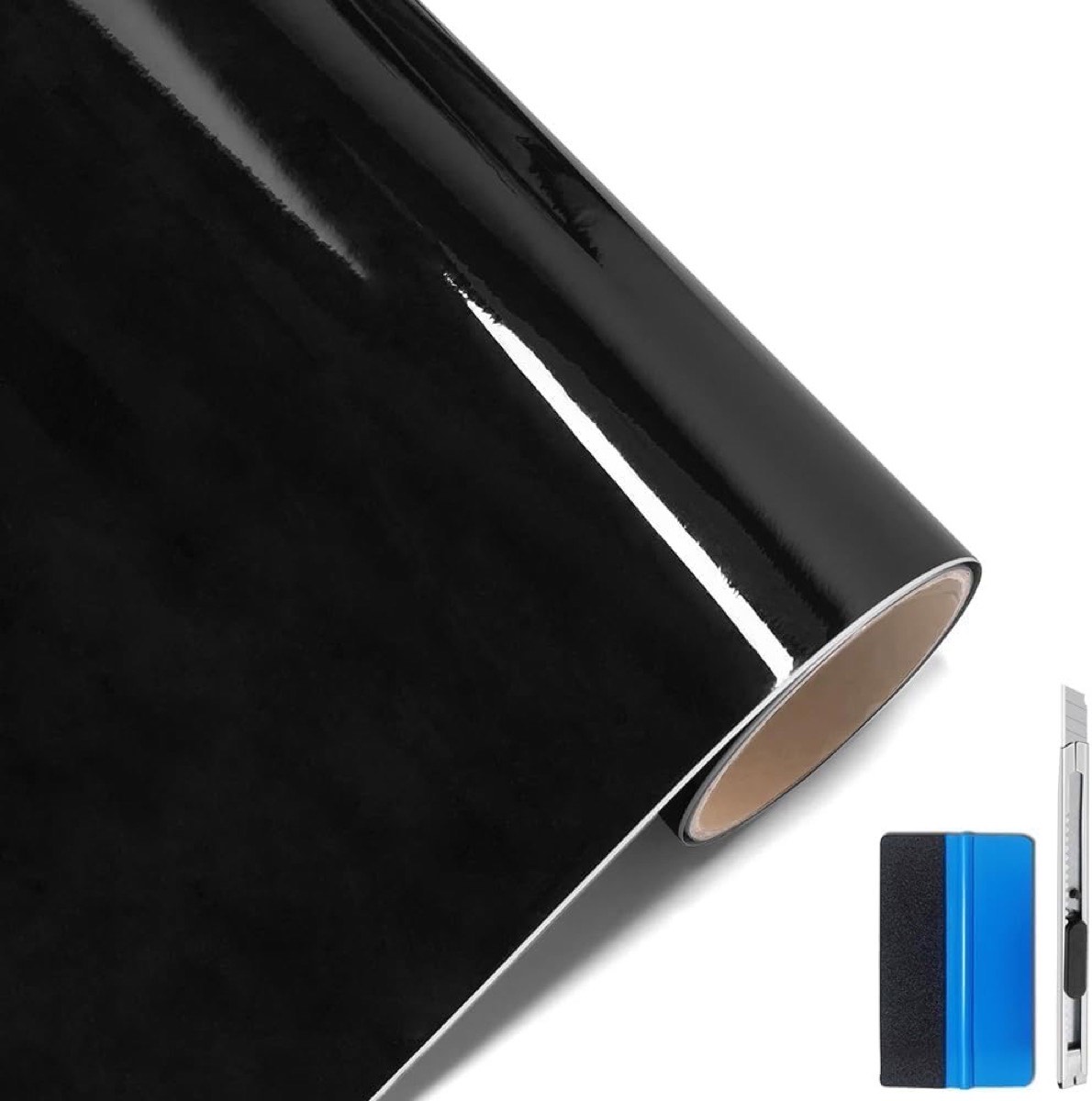 NewL Autofolie Glanz Schwarz 30 × 152 cm