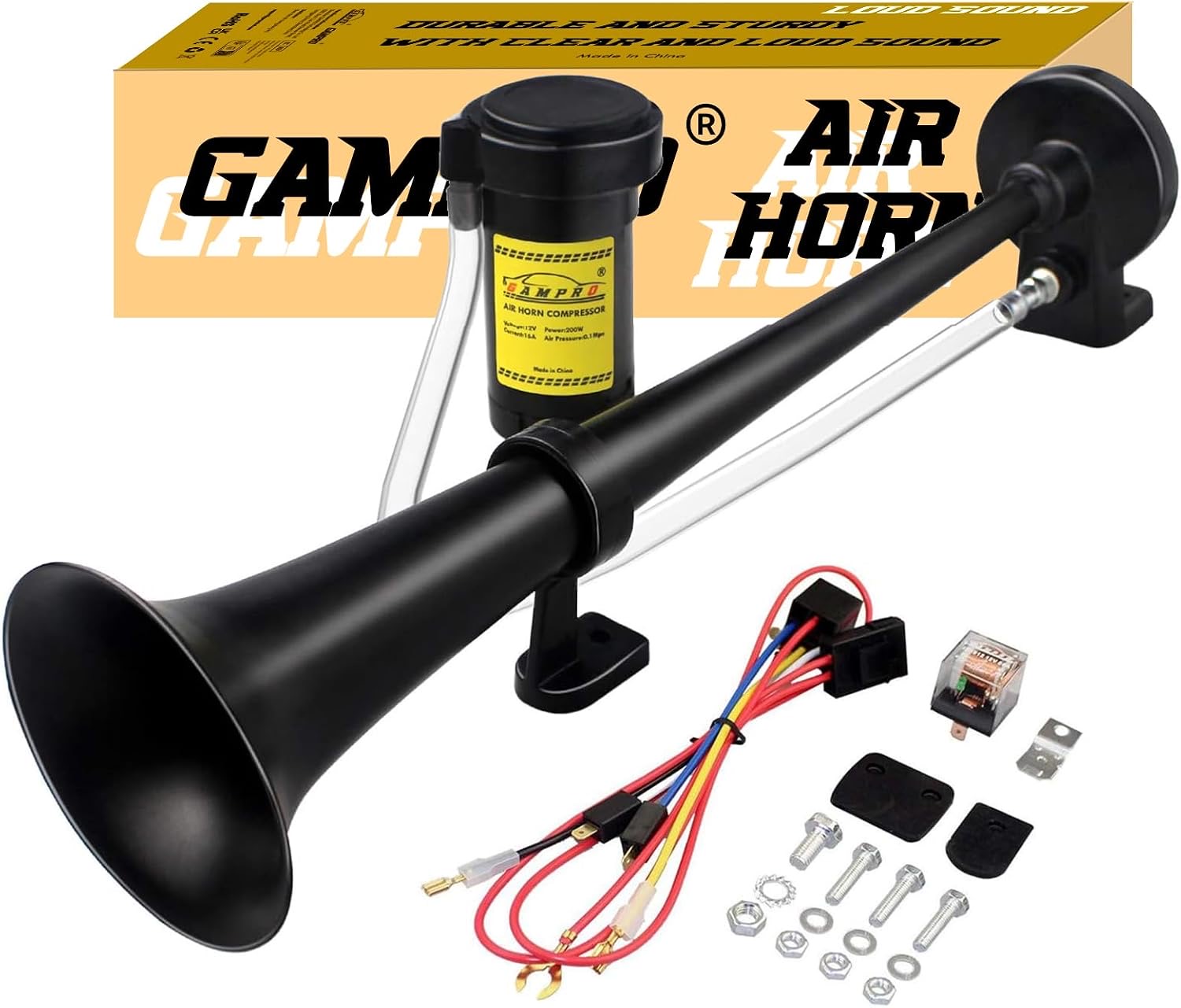 GAMPRO Dual-Trompete mit Kompressor
