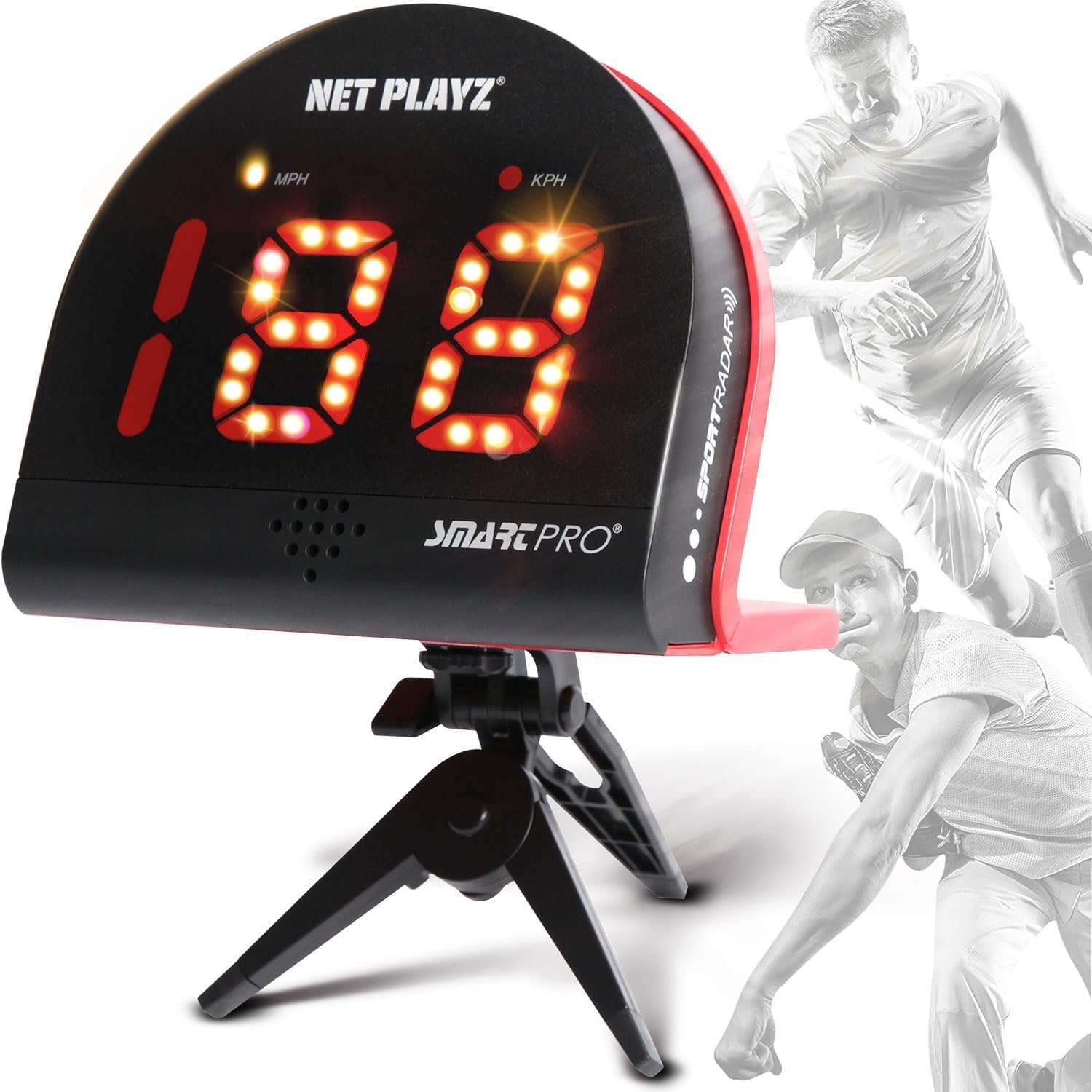 Net Playz Geschwindigkeitsmessgerät Speed Radar Smart Pro, Schwarz, M, ODIS-06-R1