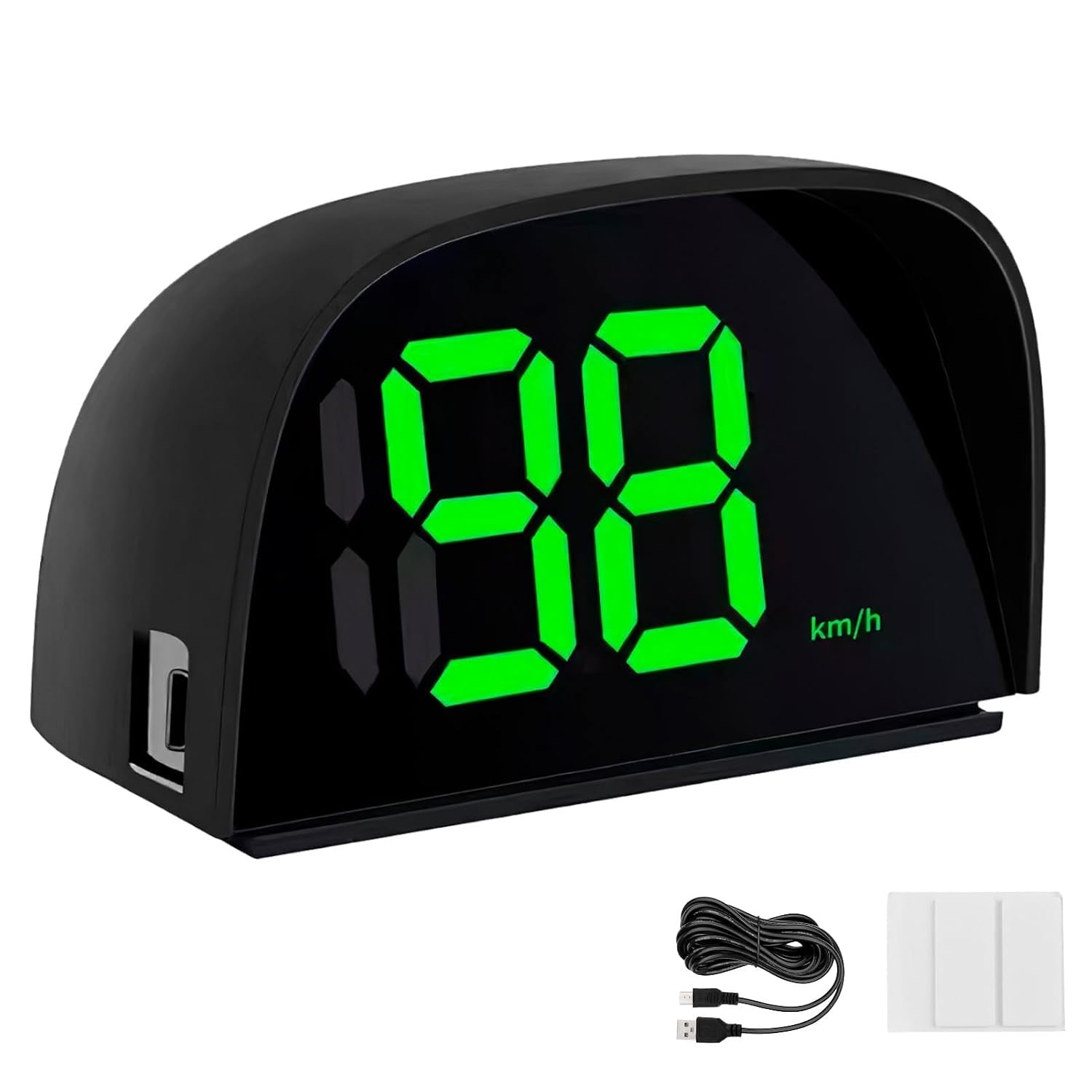 Digitaler GPS Tachometer für Auto HUD Display Geschwindigkeitsmesser mit Sonnenblende Auto-Tacho für Präzise Geschwindigkeit für Auto Elektroroller Plug-and-Play-Tachometer