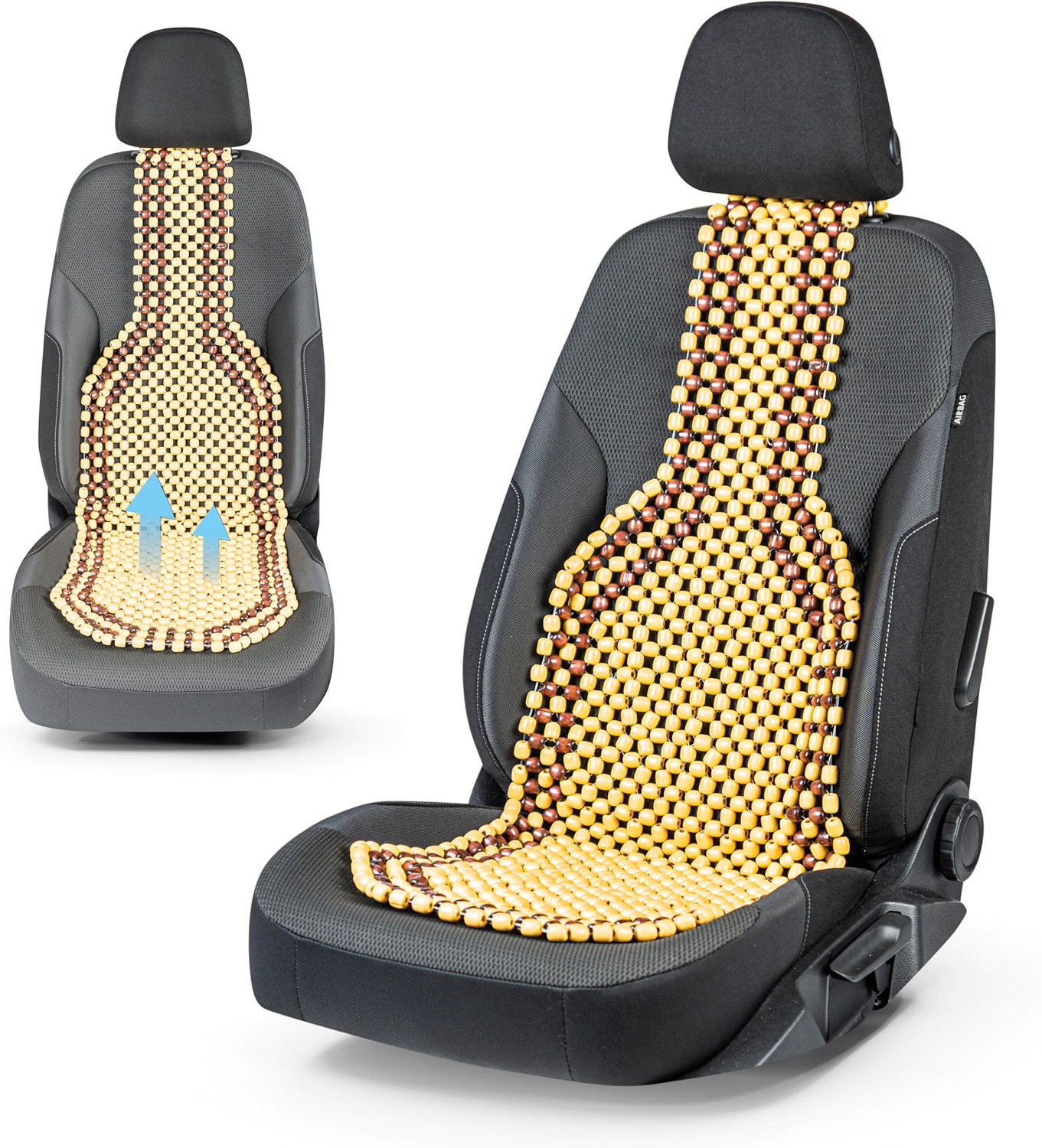Walser CarComfort Holzperlen-Sitzauflage