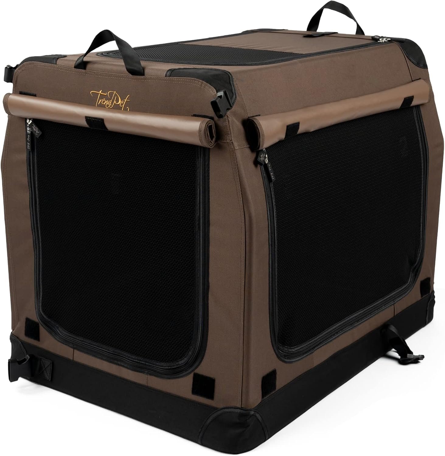 Hundebox TrendPet TPX75-Pro - Leichte, Faltbare Transportbox fürs Auto mit Aluminium Rahmen