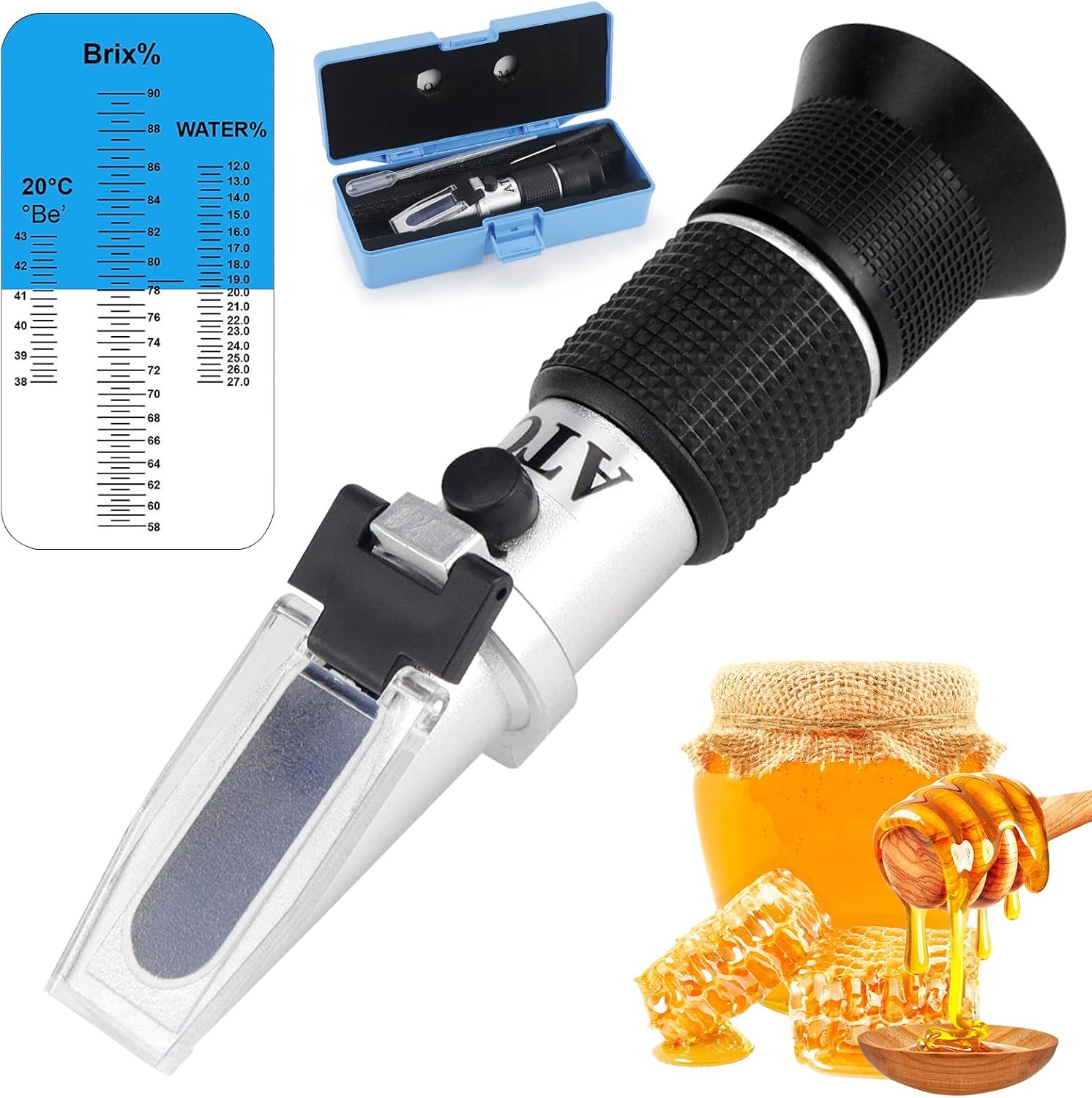 Rierousy Honig-Refraktometer 3-in-1