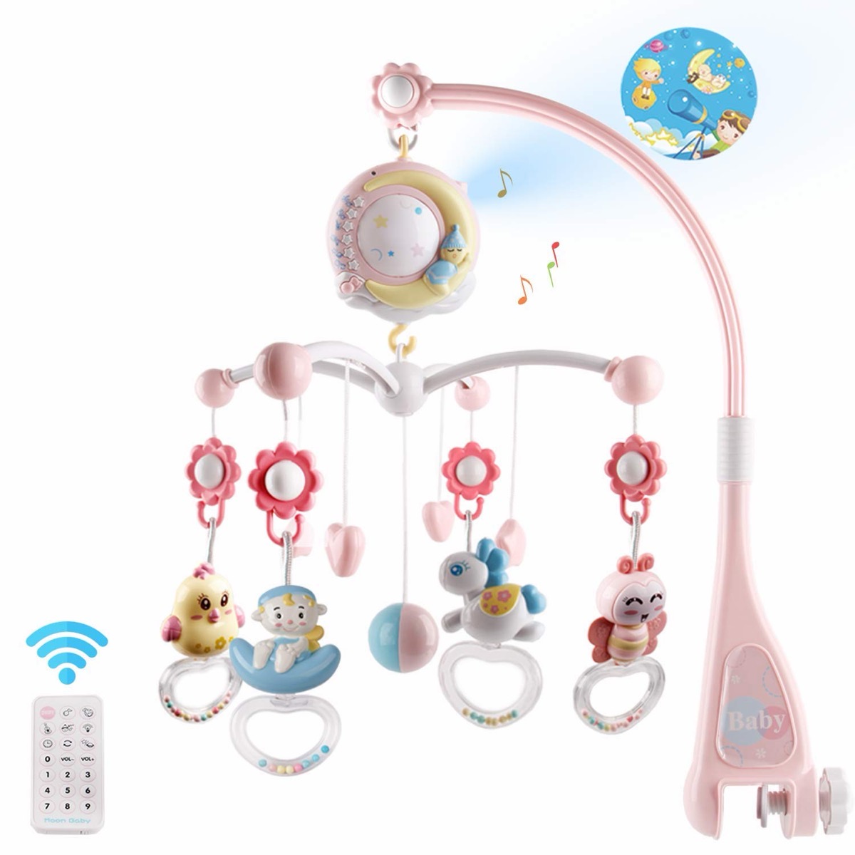 Mini Tudou Baby-Mobile mit 150 Musikstücken und Projektor