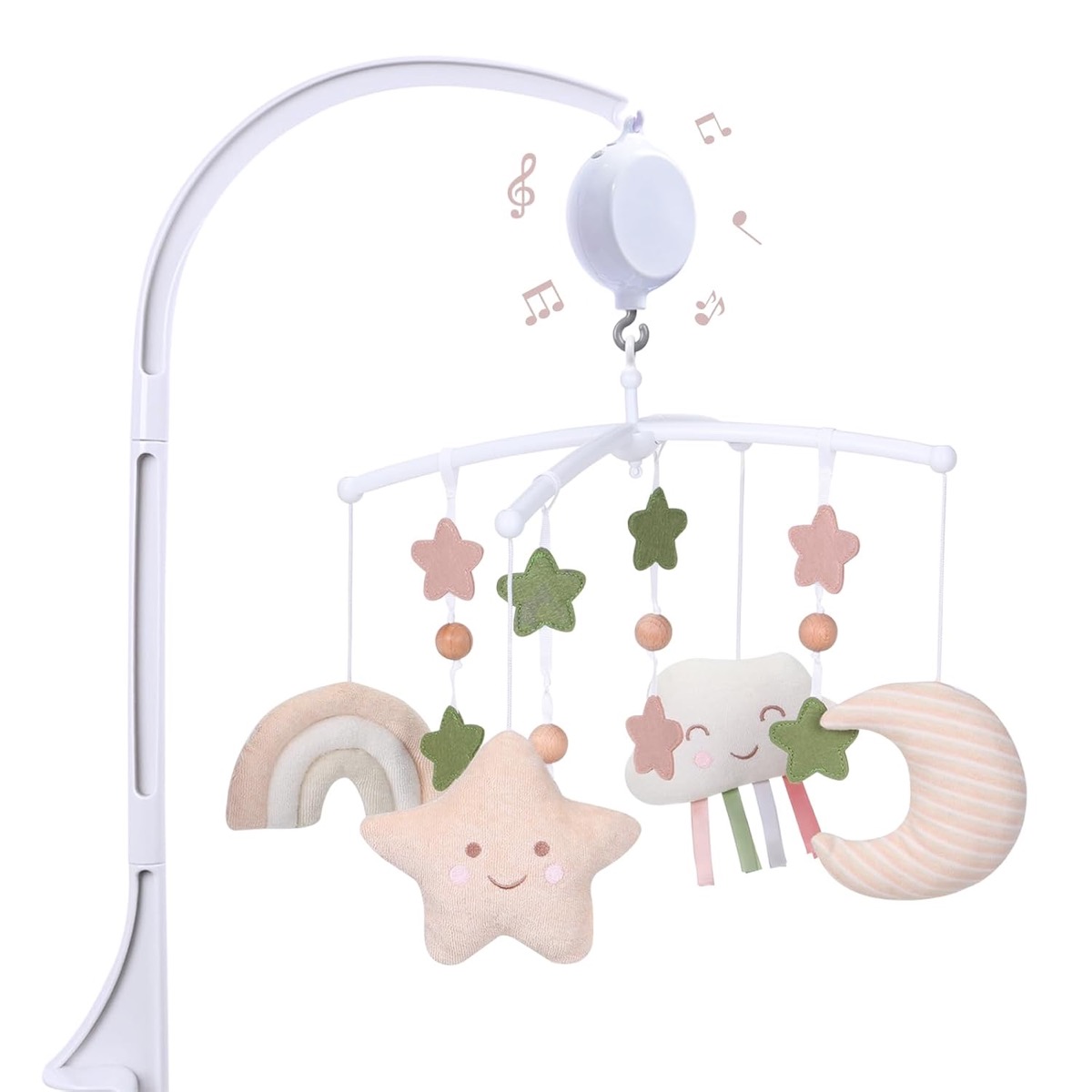 COTTONBEBE Baby-Spieluhr-Mobile mit 35 Melodien