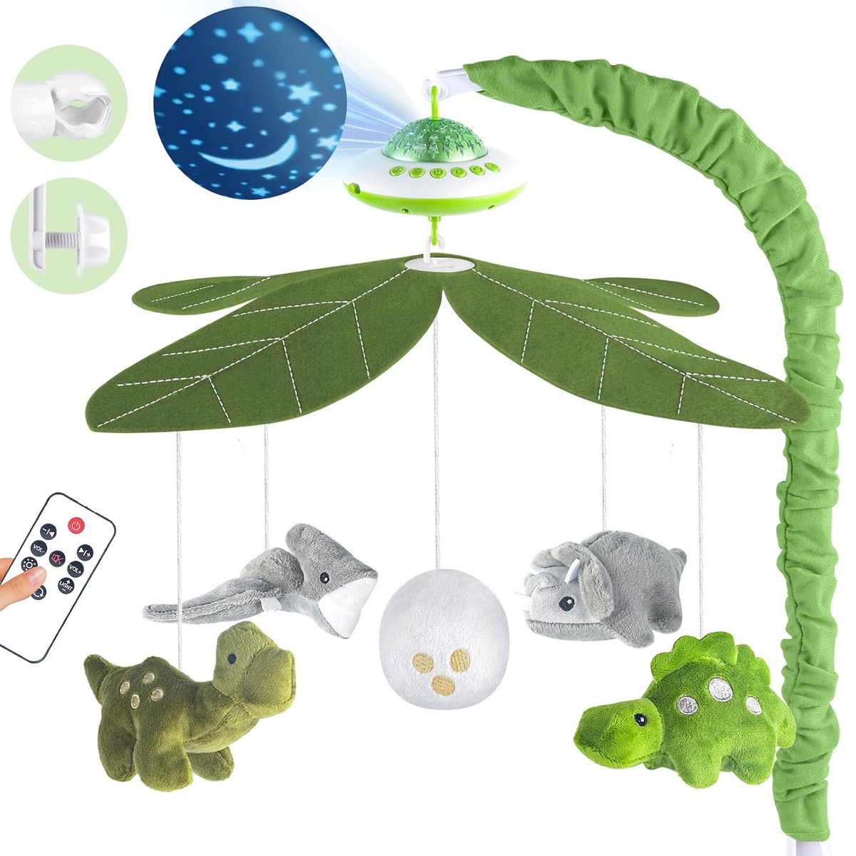 VZO Baby-Mobile mit Musik und Projektion, Dino