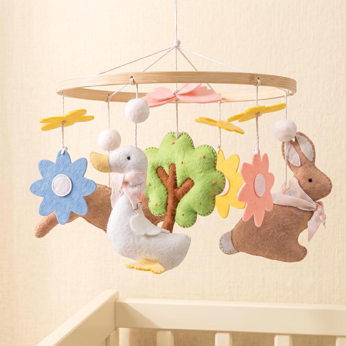 let's make Baby-Mobile aus Filz, Waldtiere