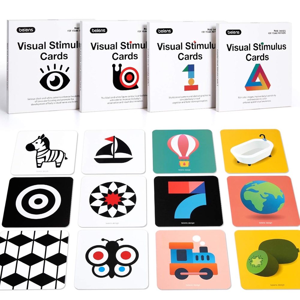 beiens High Contrast Baby Flashcards