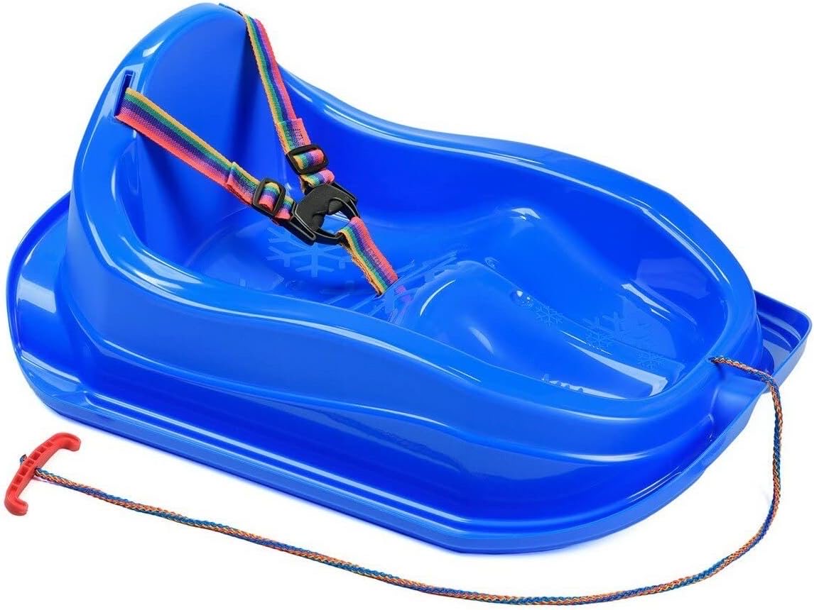 MARMAT MARMAT Kinderschlitten mit Sicherheitsgurt, Blau