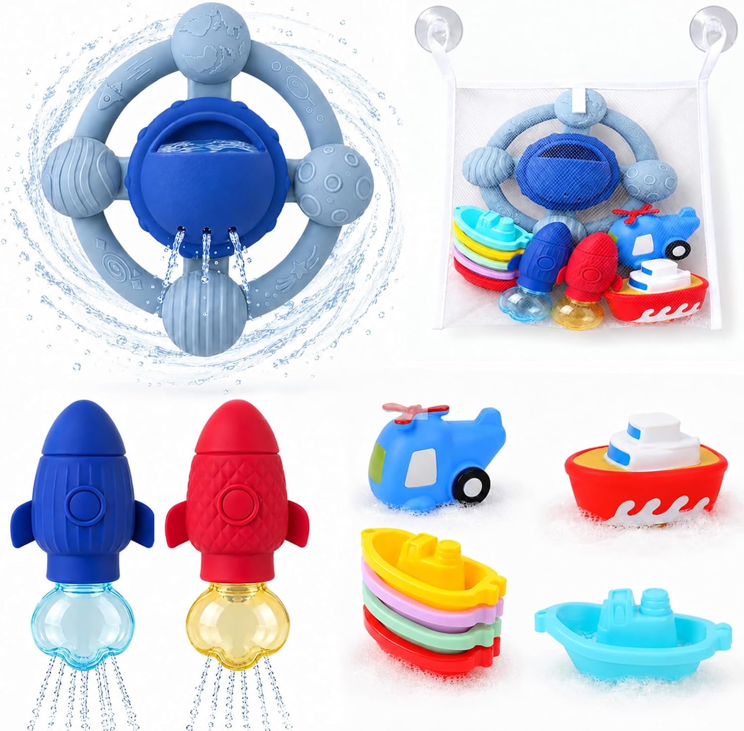 CHMMY 11-teiliges Baby-Badespielzeug