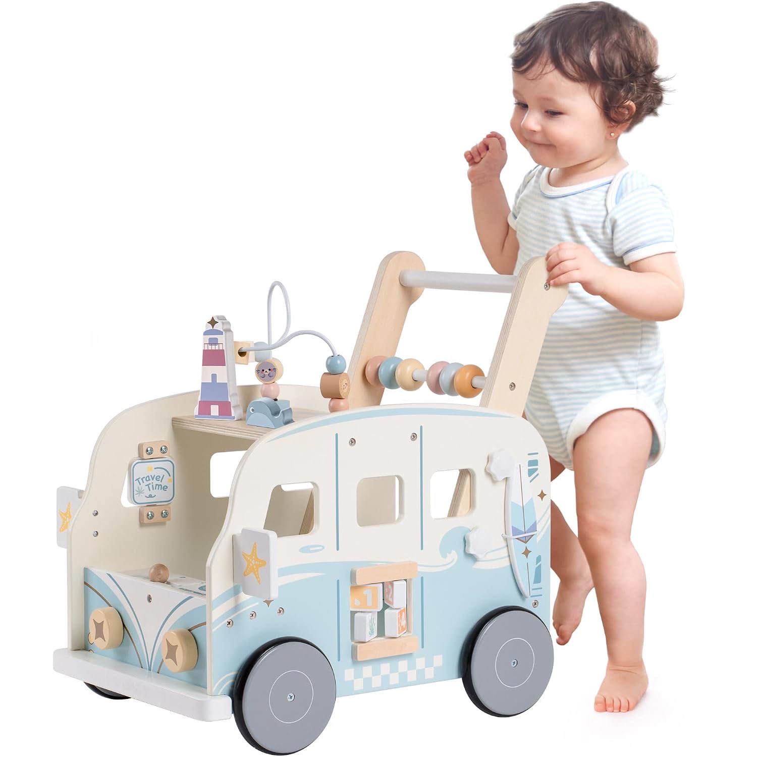 ROBOTIME Baby Lauflernwagen Holz