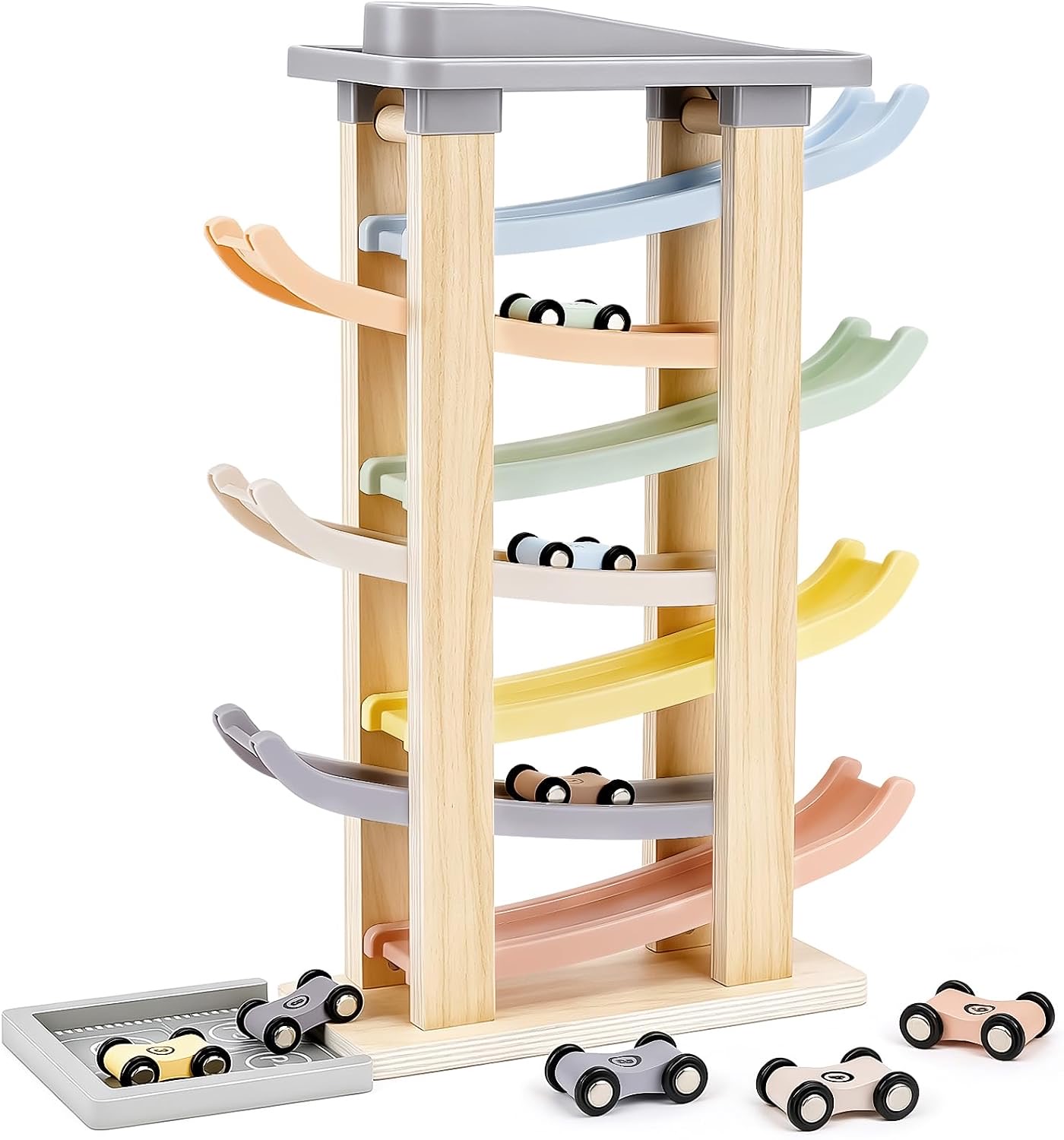 Joyreal Joyreal Kugelbahn Baby Holz, 8 Spuren