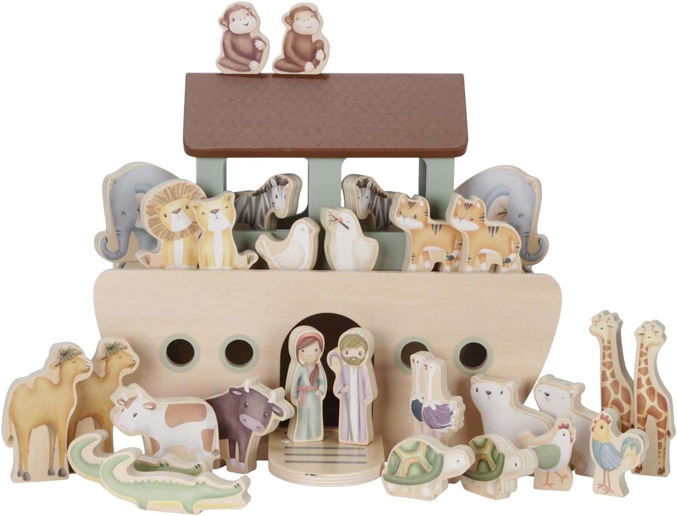 Little Dutch 7055 FSC Holz Spielset Arche Noah