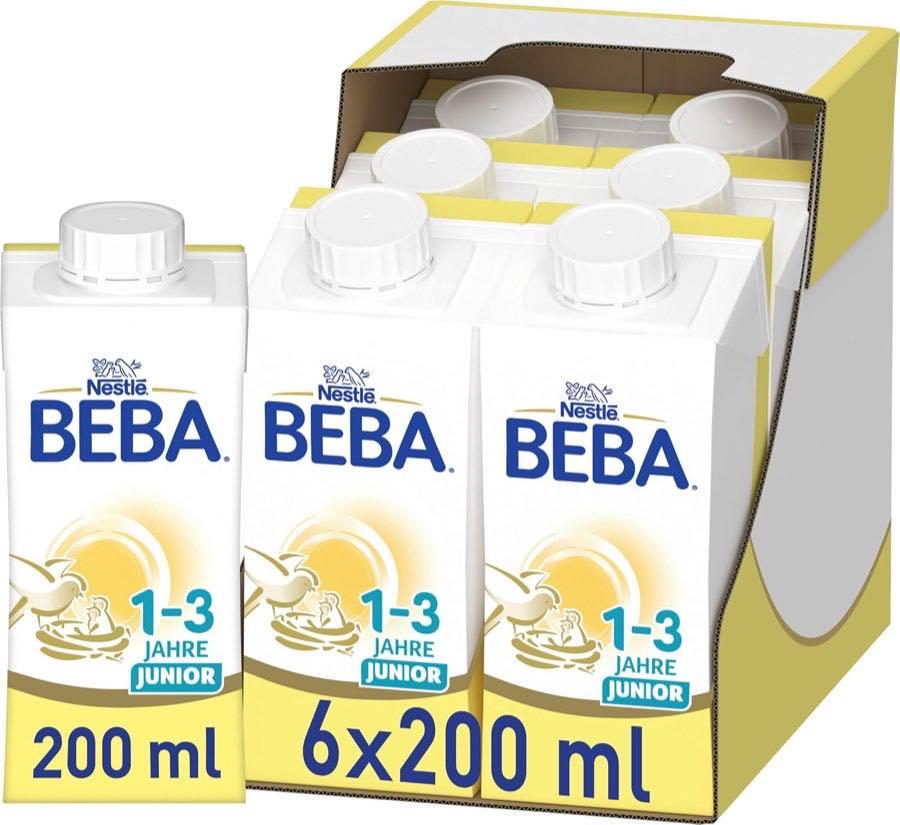 BEBA Junior 1–3 Jahre trinkfertig, 6 x 200 ml