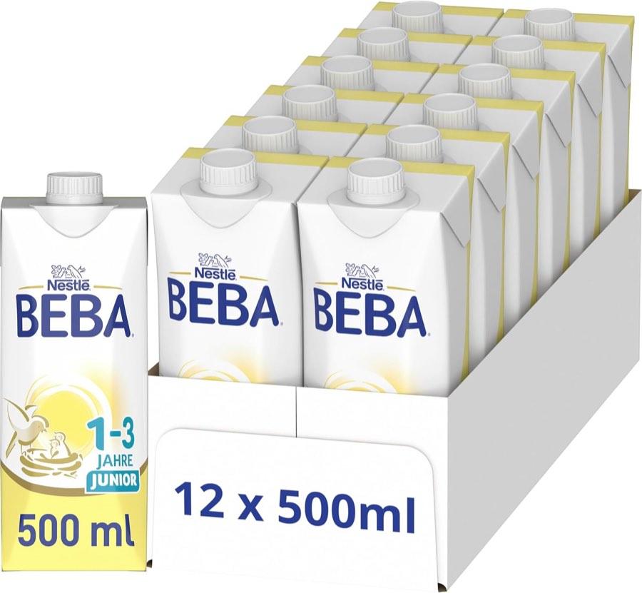 BEBA Junior 1–3 Jahre trinkfertig, 12 x 500 ml