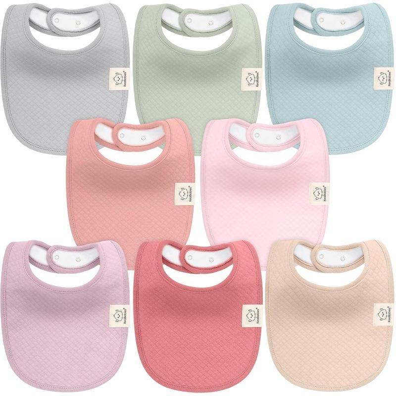 KeaBabies 8er Bio-Sabberlätzchen Muted Pastel