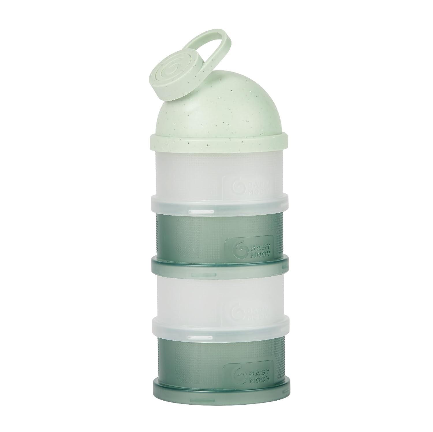 Babymoov Milchpulver Portionierer, 4 Fächer, Grün