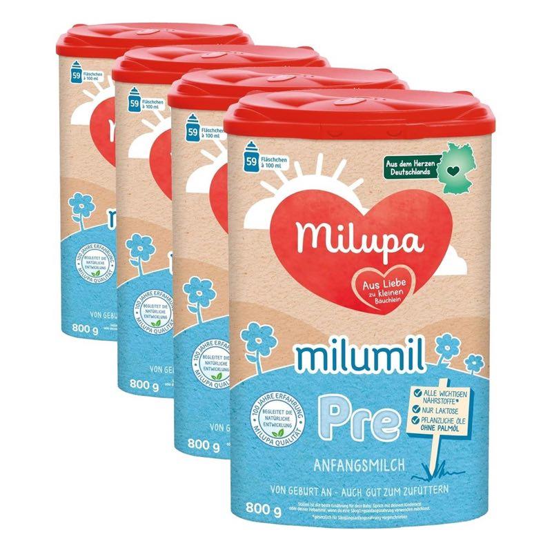 Milupa Milumil Pre Anfangsmilch, 4×800 g