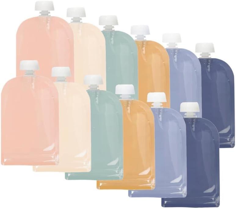 Jané Wiederverwendbare Quetschbeutel 100 ml, 12 Stück