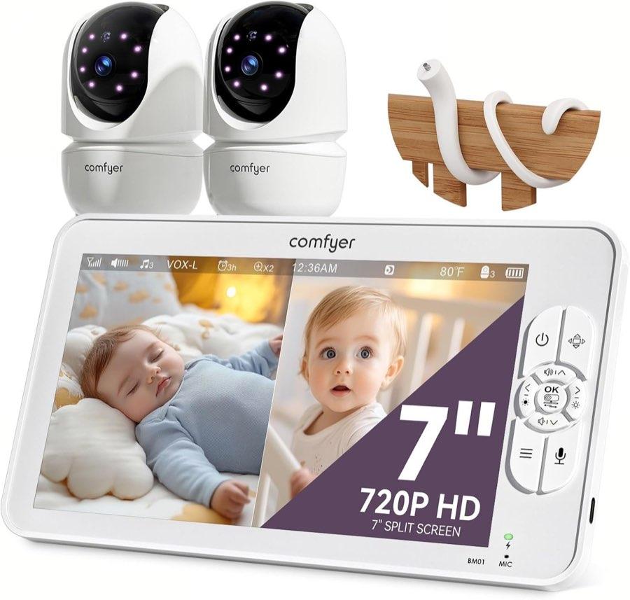 Comfyer BM01 Split-Screen Babyphone mit 2 Kameras