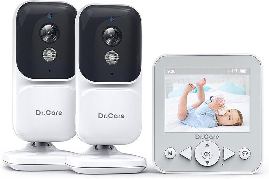 Dr.Care Babyphone mit 2 Kameras, 2,8 Zoll