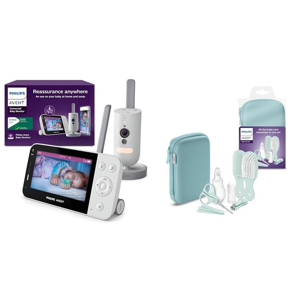 Philips Avent Connected Videophone SCD951/26 im Set mit Pflege-Set