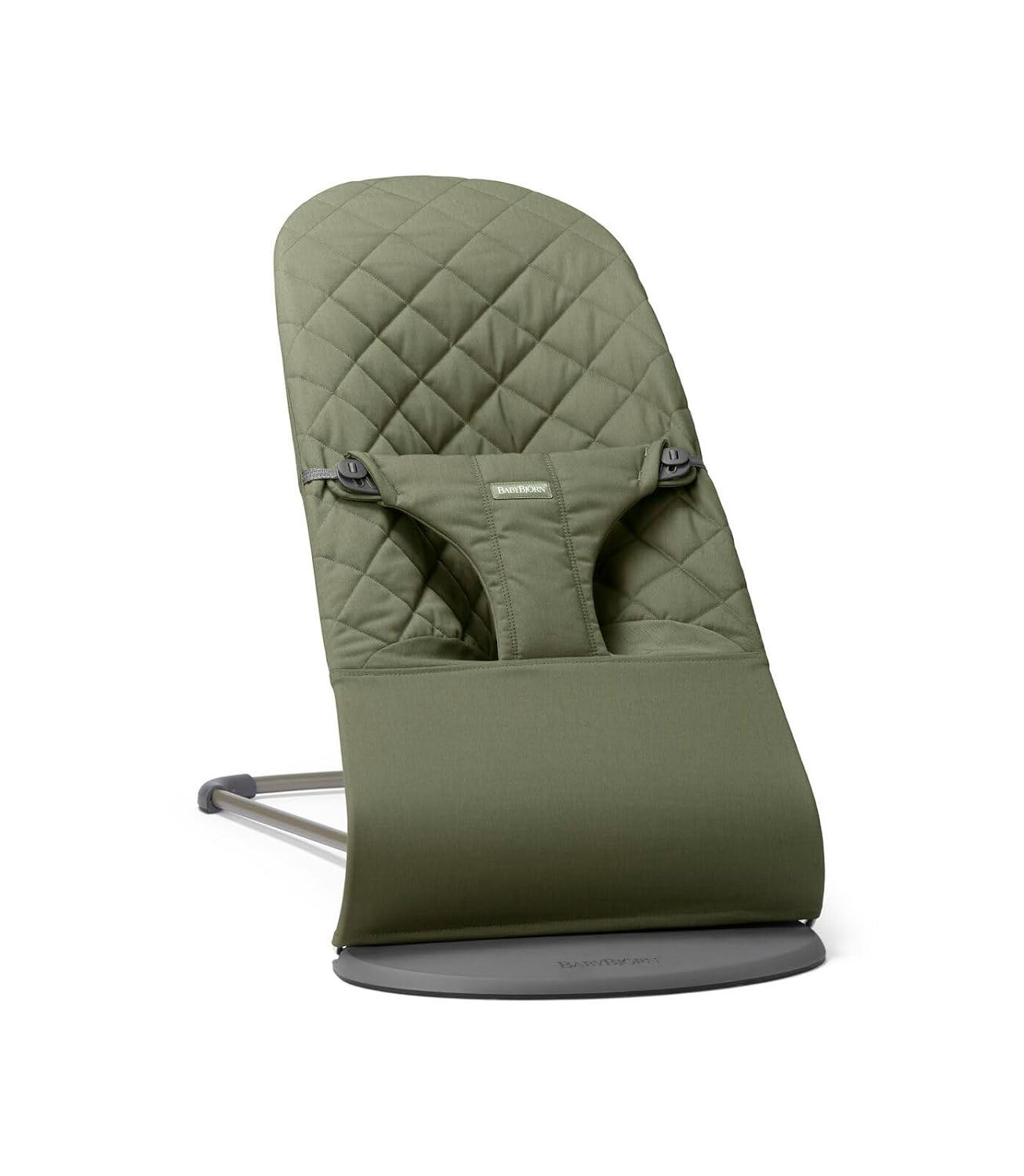 BabyBjörn Babywippe Bliss, Gewebe, Klassische Steppung, Dunkelgrün